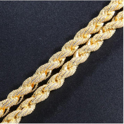 10 MM Bling Hawser Rope Chain