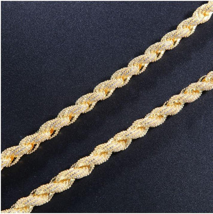 10 MM Bling Hawser Rope Chain