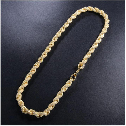 10 MM Bling Hawser Rope Chain