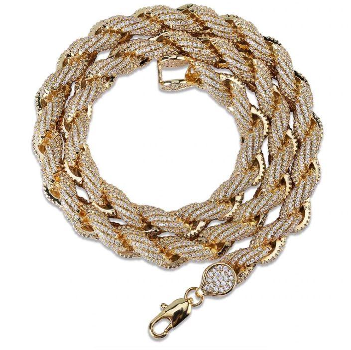 10 MM Bling Hawser Rope Chain