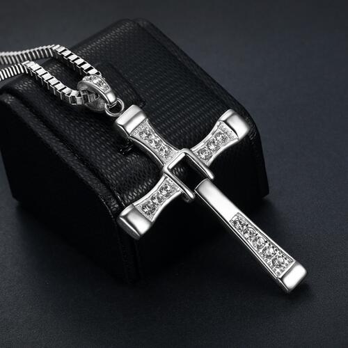 Titanium Steel Cross Necklace